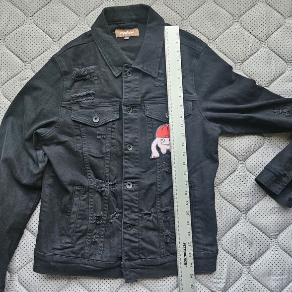 Crysp Denim Other - Size L CRYSP Denim Jacket Custom Made With "FLY MONSTAS" Logo On Back And Front